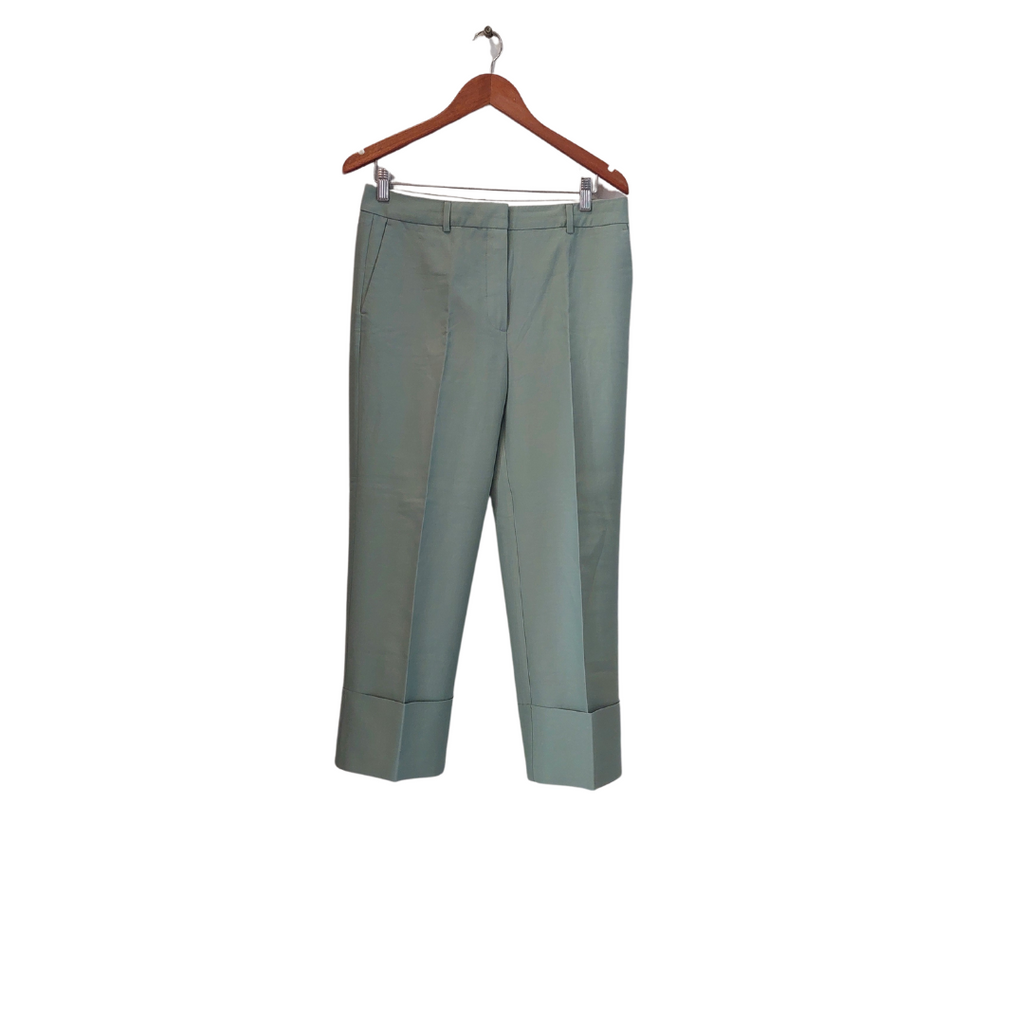 ZARA Mint Green Straight-leg Pants | Like New |