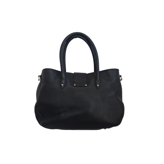 Jimmy Choo Black Pebbled Leather Rania Convertible Tote Bag | Gently Used |