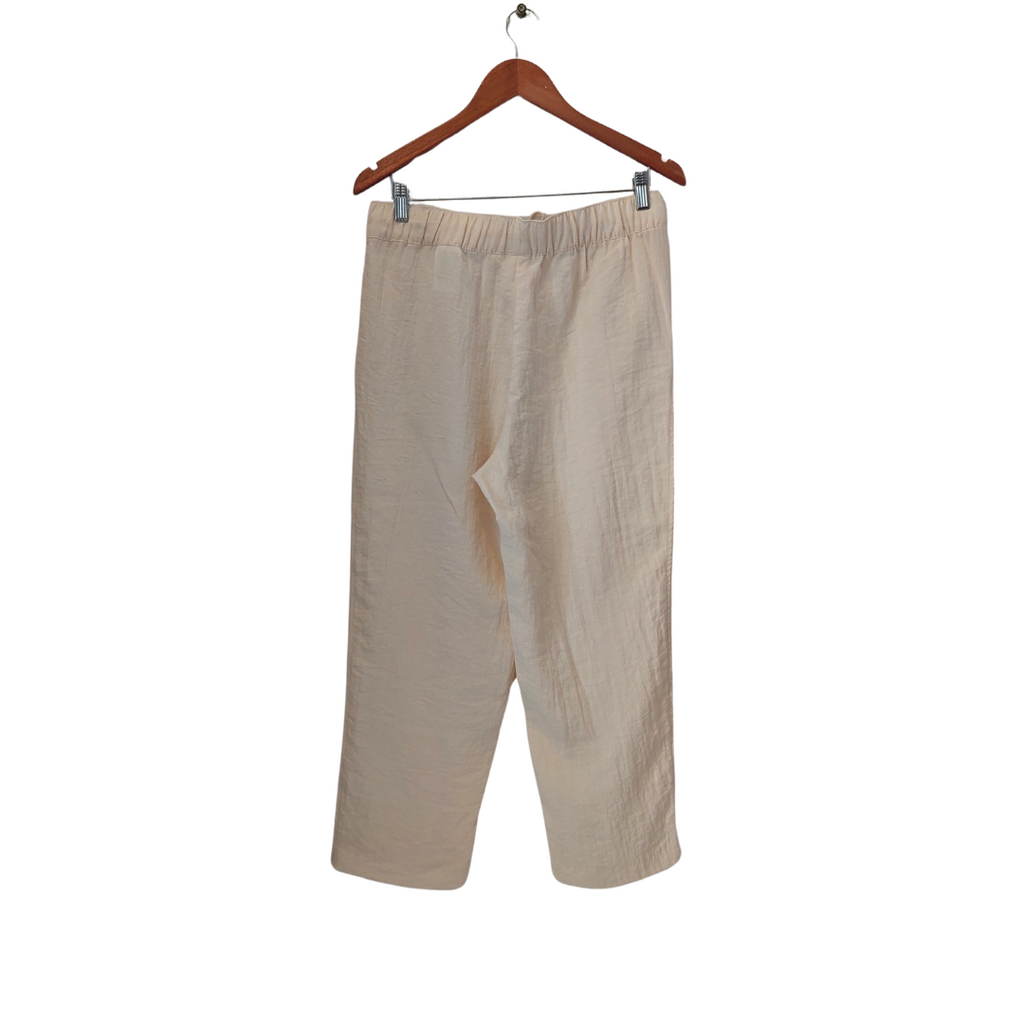 H&M Cream Wide-leg Pants | Gently Used |
