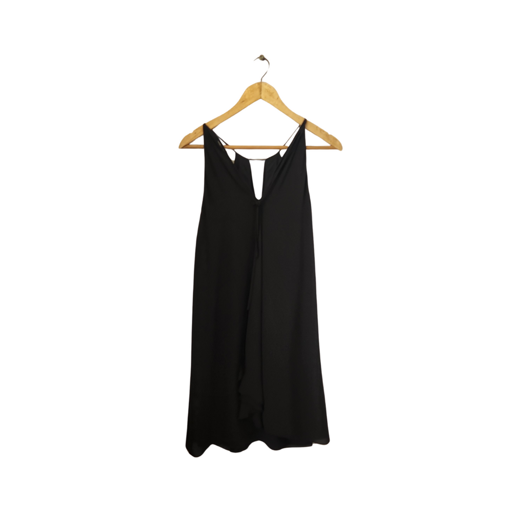 BCBG MAXAZRIA Black Layered Flowy Sleeveless Short Dress | Pre Loved |
