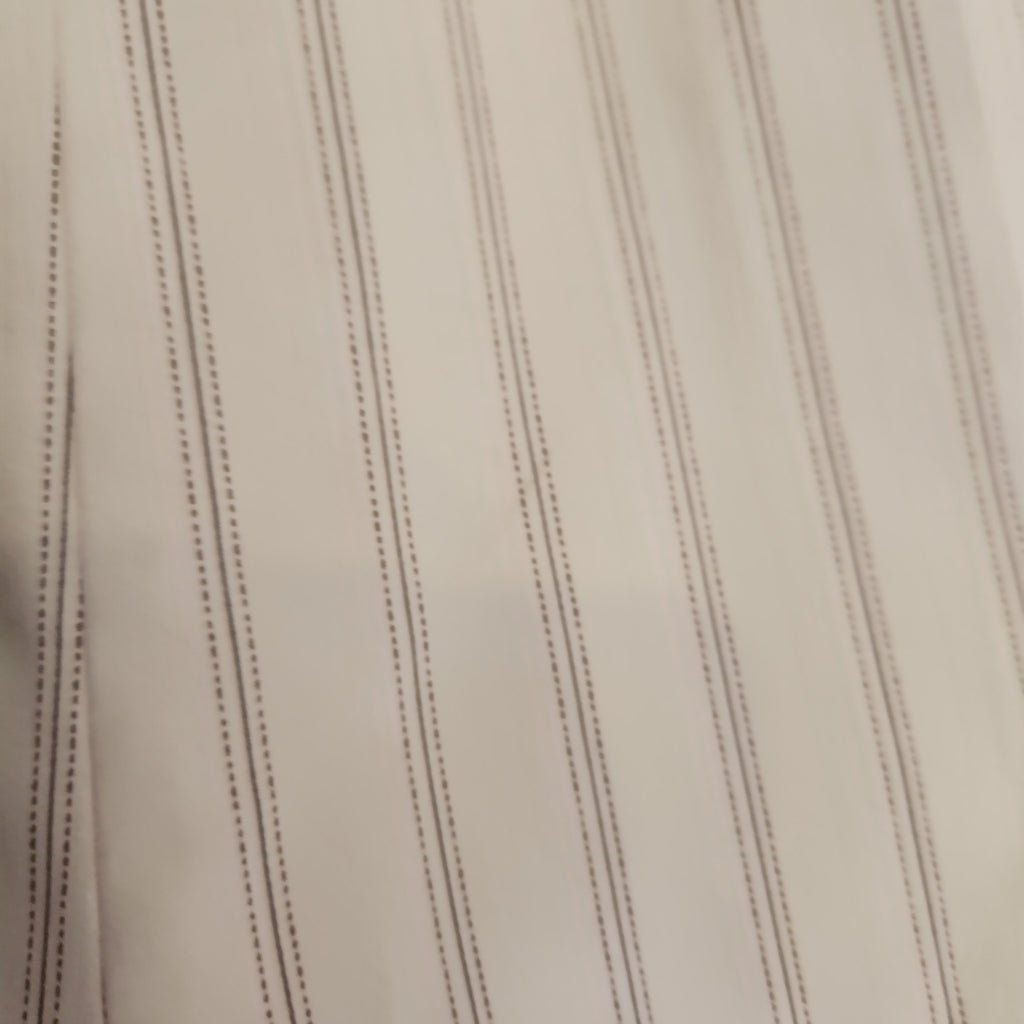 Uniqlo White Striped Elastic-waist Formal Pants | Pre Loved |