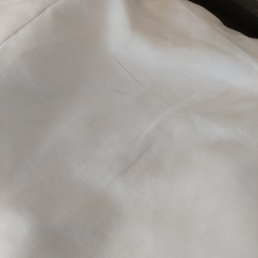 ZARA White Collared with Navy Lace Trim Shirt | Brand New |