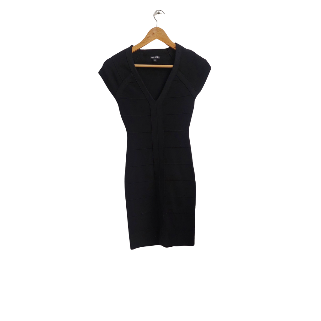 princess polly baby blue dress Express Black Bandage Bodycon Knee Length Dress | Gently Used