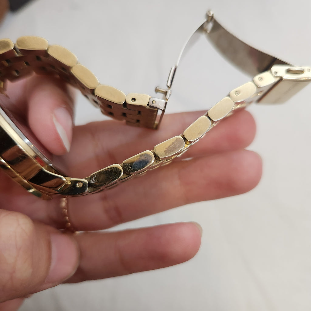 Michael Kors MK3120 Gold Argyle MK Glitz Watch | Gently Used |
