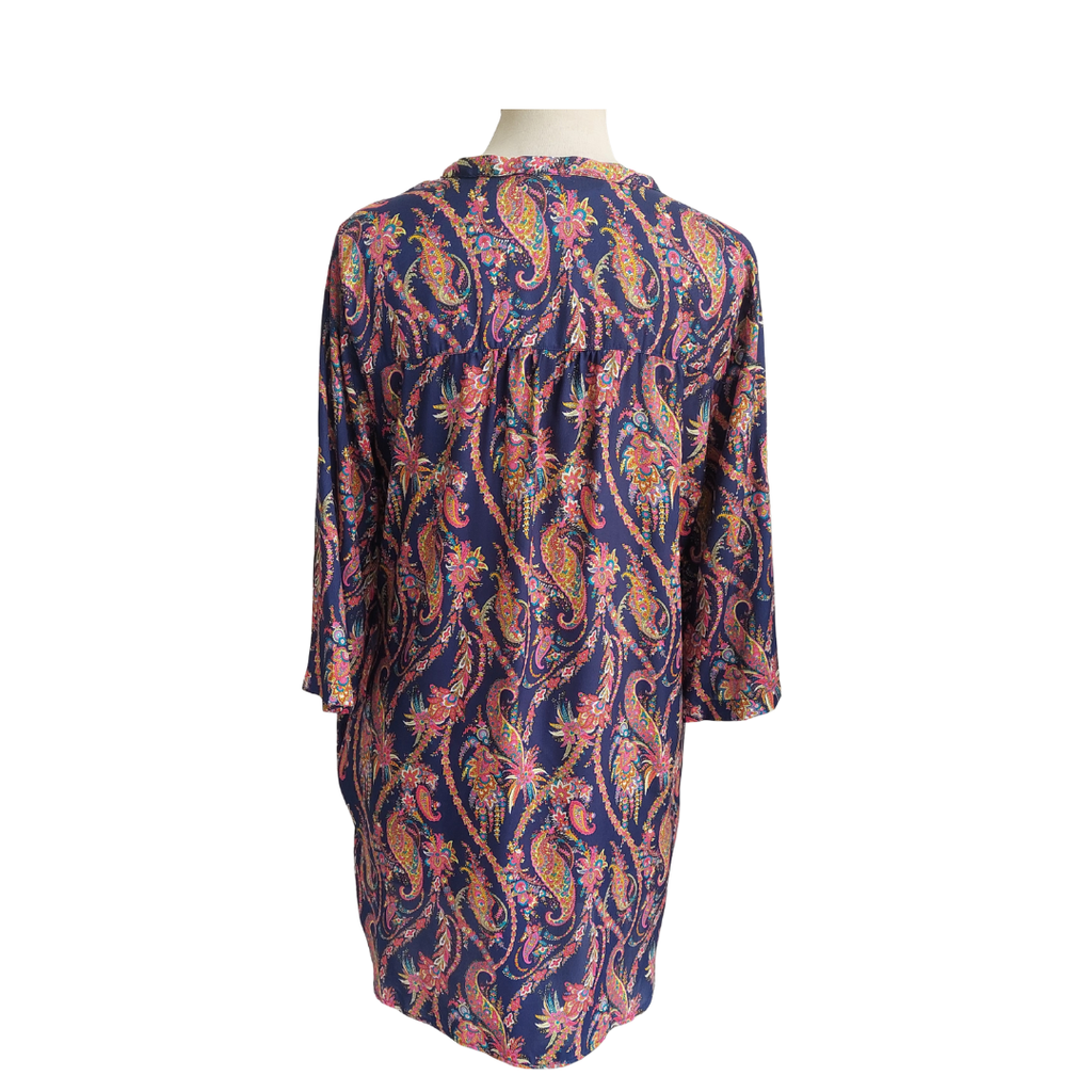 Zara Blue Paisley Tunic Dress | Gently used Zara Blue Paisley Tunic Dress | Gently used