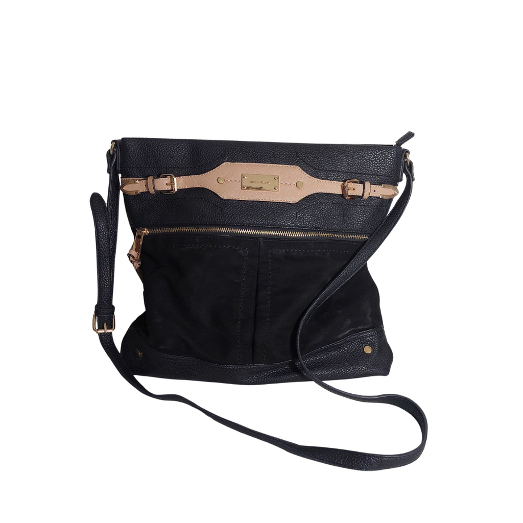 River Island Black Large Crossbody Bag Pre Loved Secret Stash