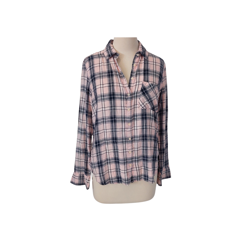 Aeropostale Pink Checked Collared Shirt | Pre Loved |