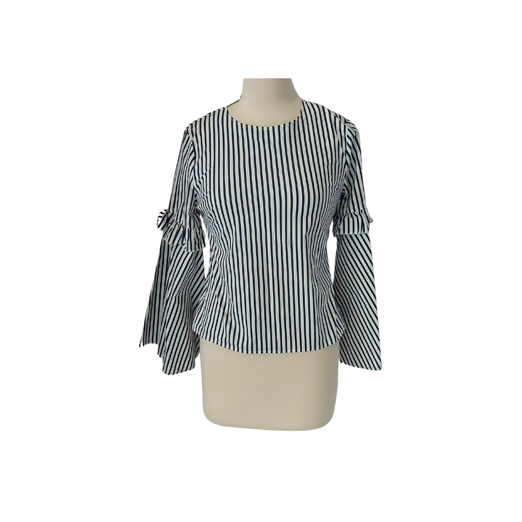 Walter Baker Blue & White Striped Top | Gently Used |