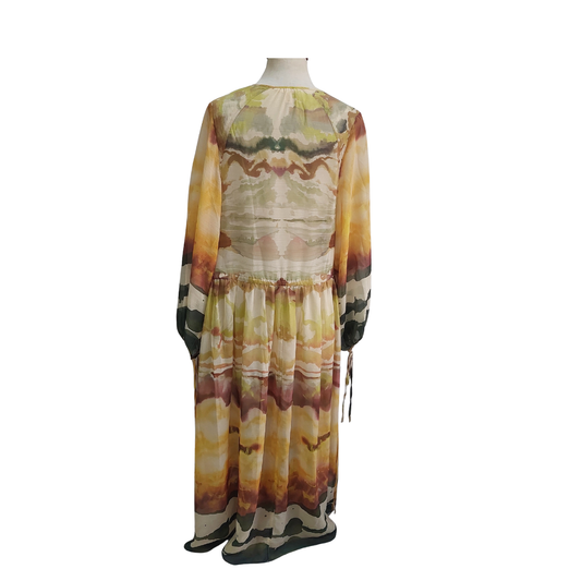 H&M Yellow & Green Sheer Dress | Gently Used |