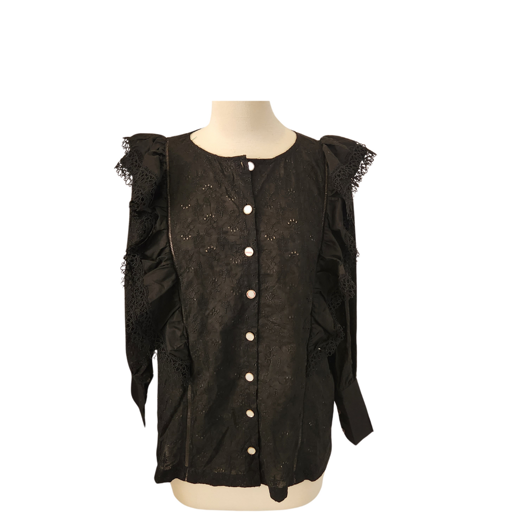HM Black Lace Blouse | Gently Used |