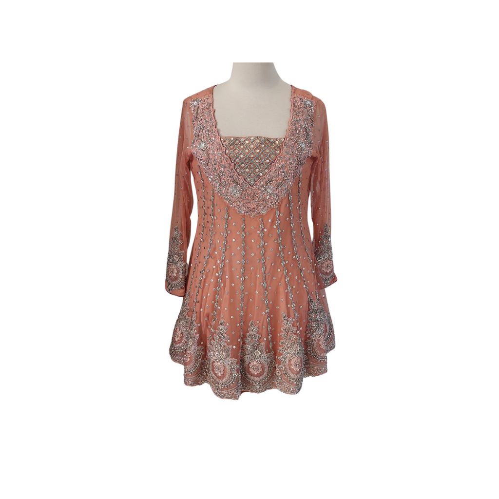 Zainab Chottani Light Pink Embroidered Outfit  | Gently Used |