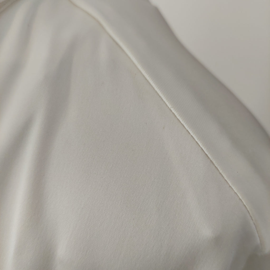 ZARA White Satin Knee-length Dress | Brand New |