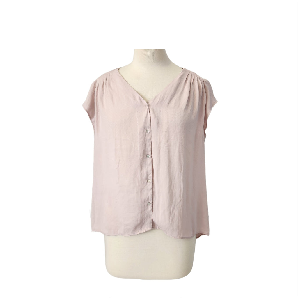 H&M Blush Pink Cap-sleeves Blouse | Brand New |
