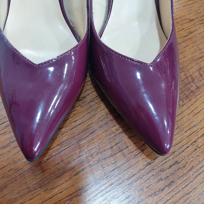 Guess Burgundy DCark Prindy Pointed Toe Pumps | Pre Loved |