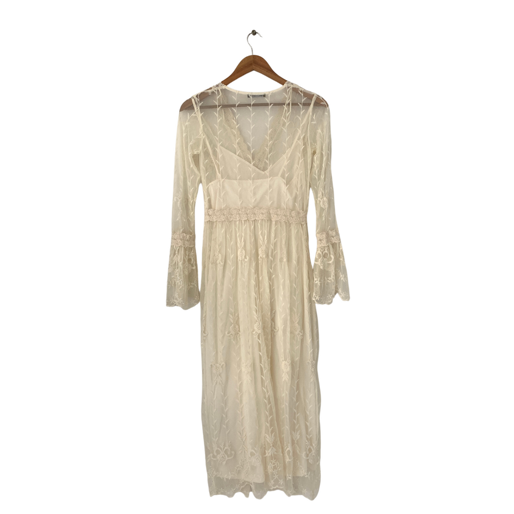ZARA Cream Lace Maxi Dress | Gently Used | | Secret Stash ZARA Cream Lace Maxi Dress | Gently Used | | Secret Stash