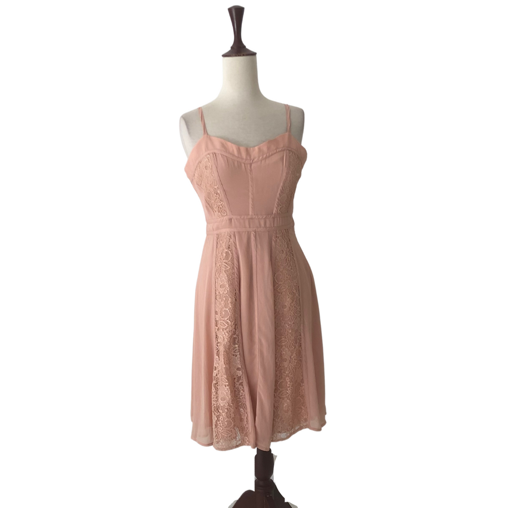 Forever 21 Blush Pink Sleeveless Lace Detail Dress Gently Used Secret Stash