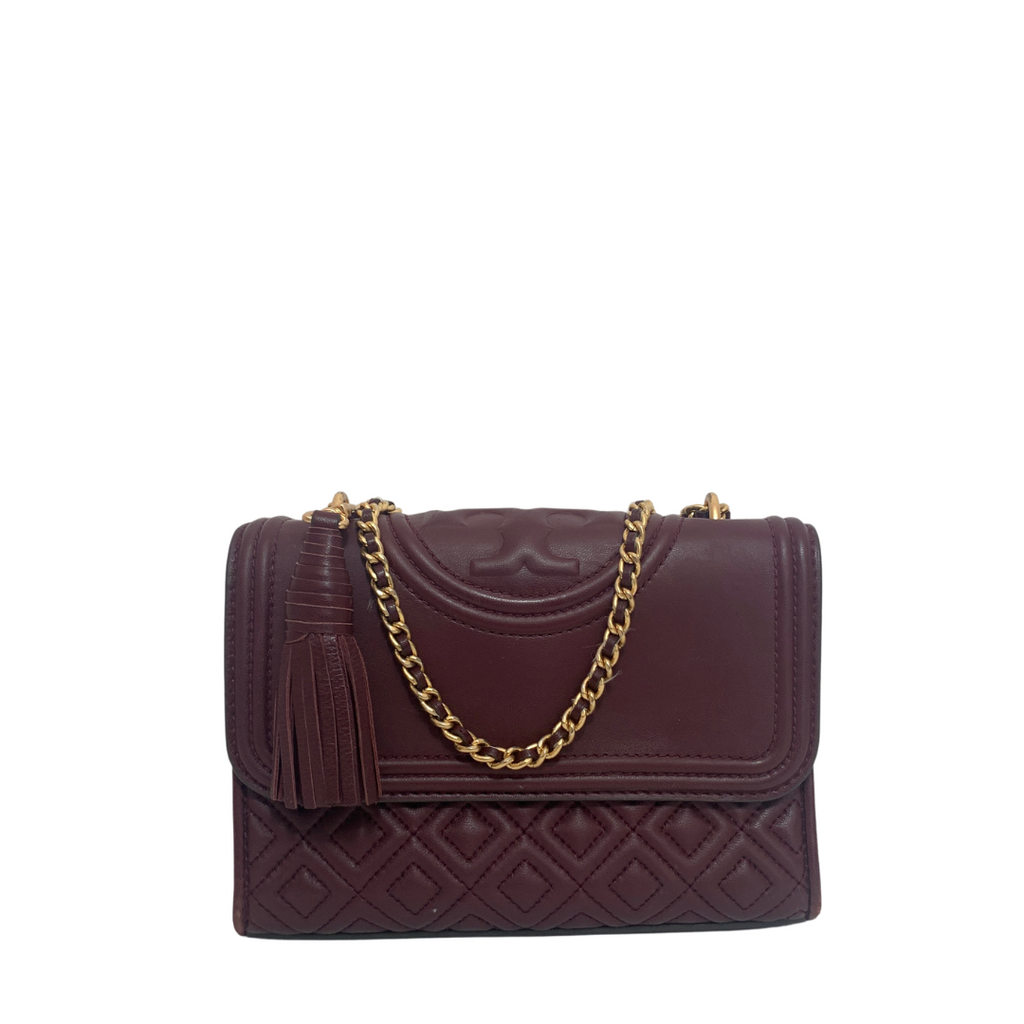 Tory burch 2025 fleming maroon