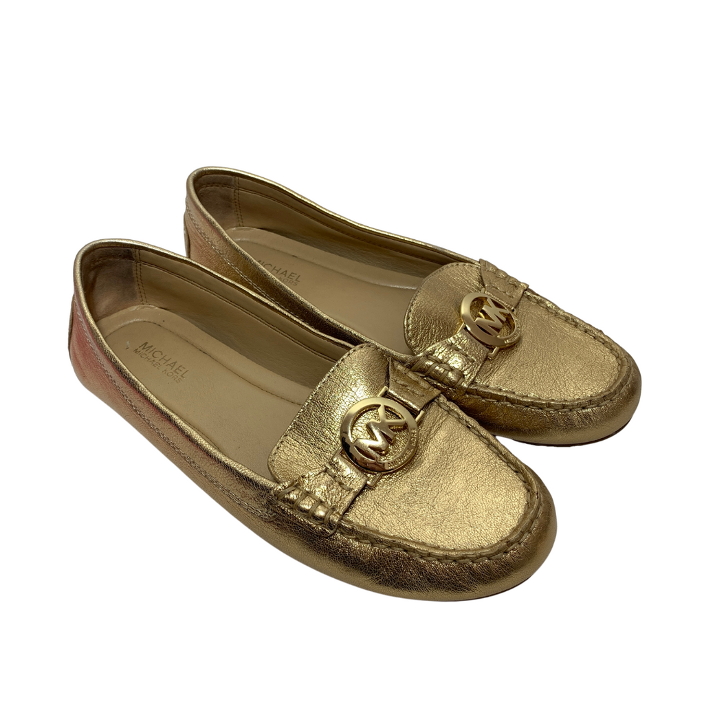 Michael kors 2025 gold loafers