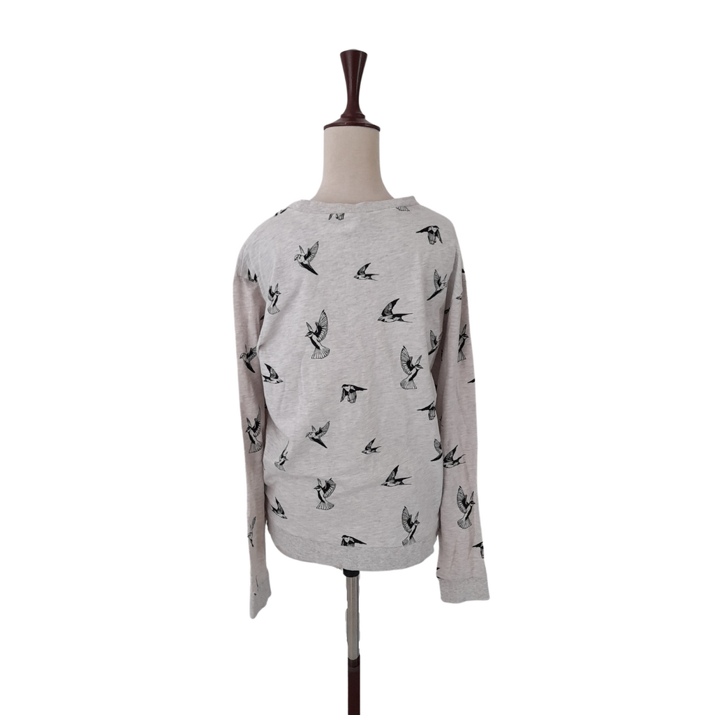 H&m bird sweatshirt hotsell