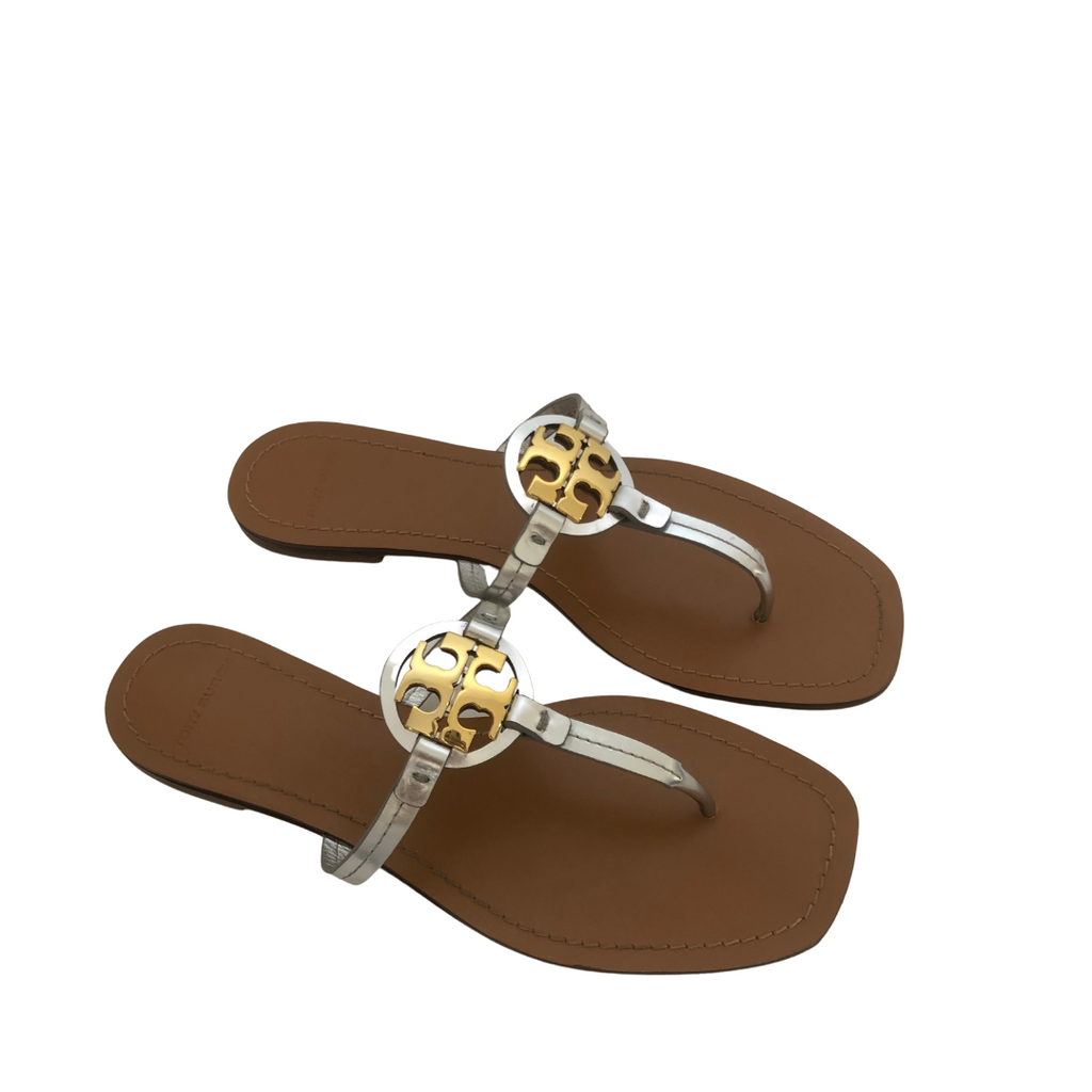 Tory Burch Metallic 'Mini Miller' Thong Sandals | Pre Loved | | Secret Stash