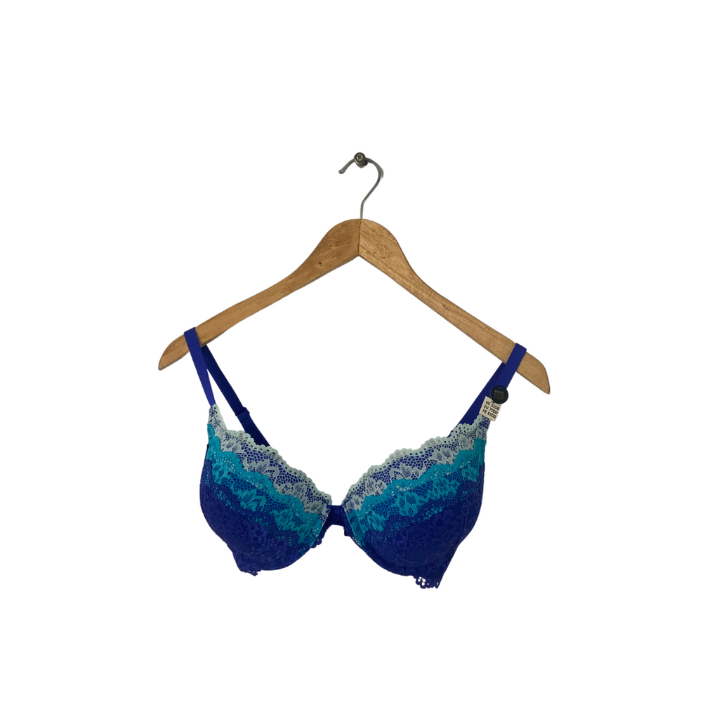 New Look Blue Tri-color Push-up Bra, Brand New