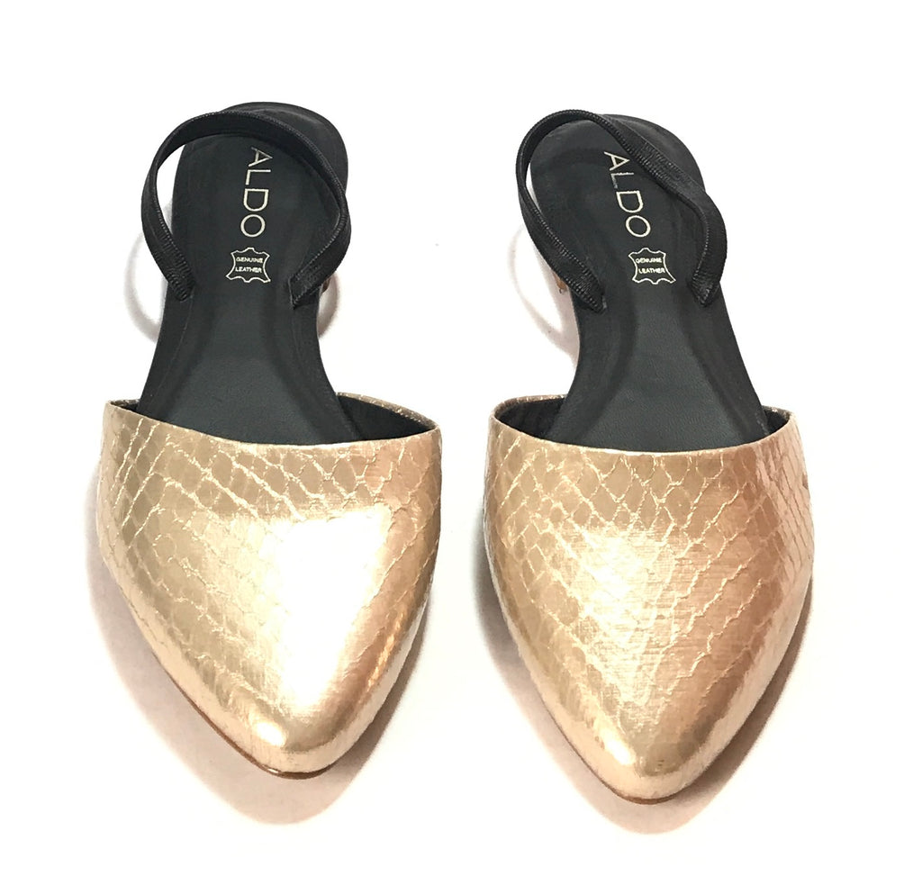 Aldo snakeskin mules hot sale