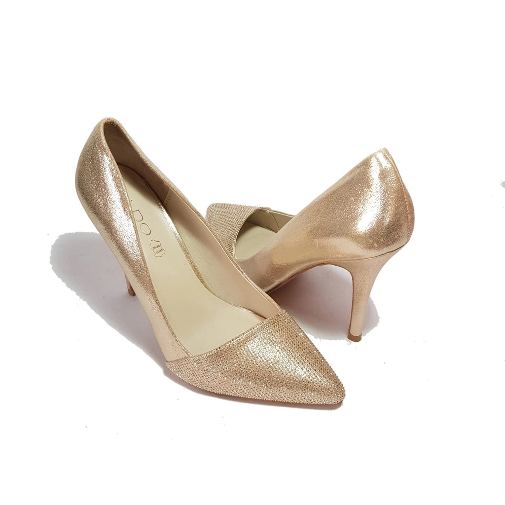 Aldo gold pumps top