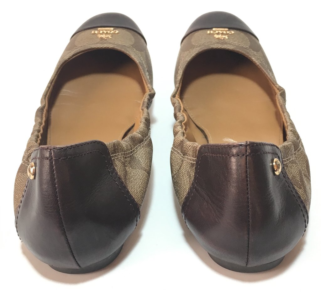 Coach Camilla Khaki Ballet Flats Gently Used Secret Stash