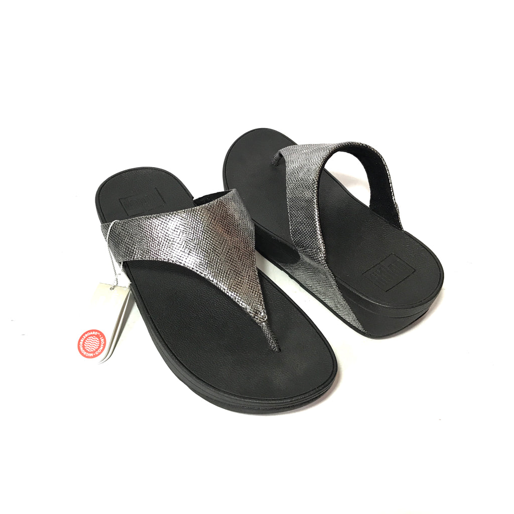 Silver fitflops size shop 6