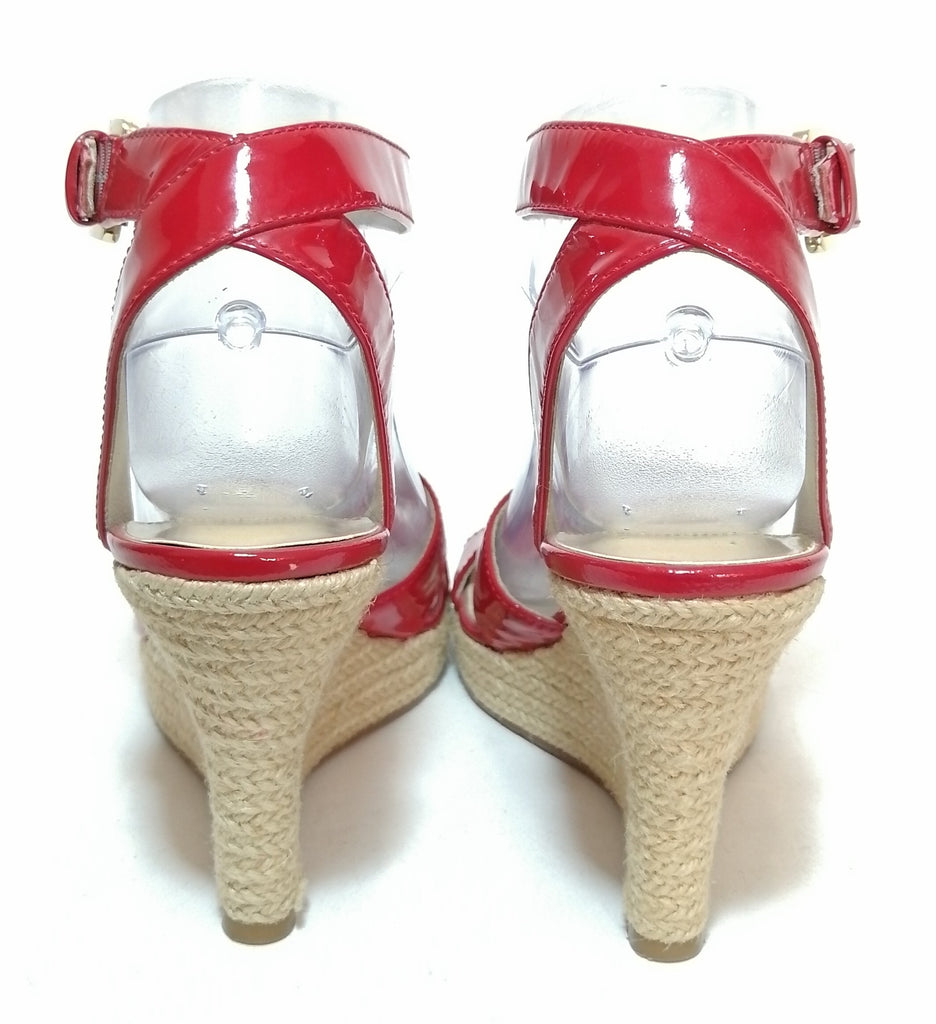 michael kors red wedges