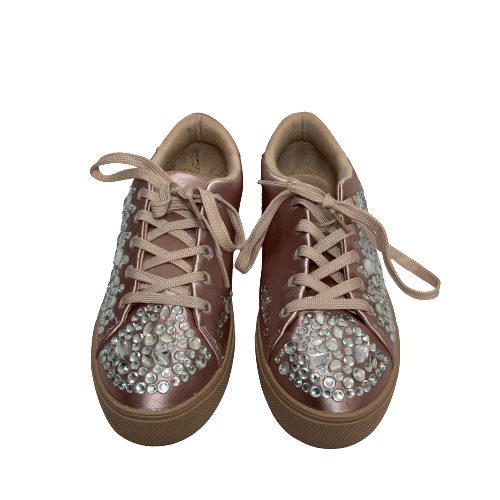 ALDO Zellina Pink Rhinestone Sneakers Gently Used Secret Stash