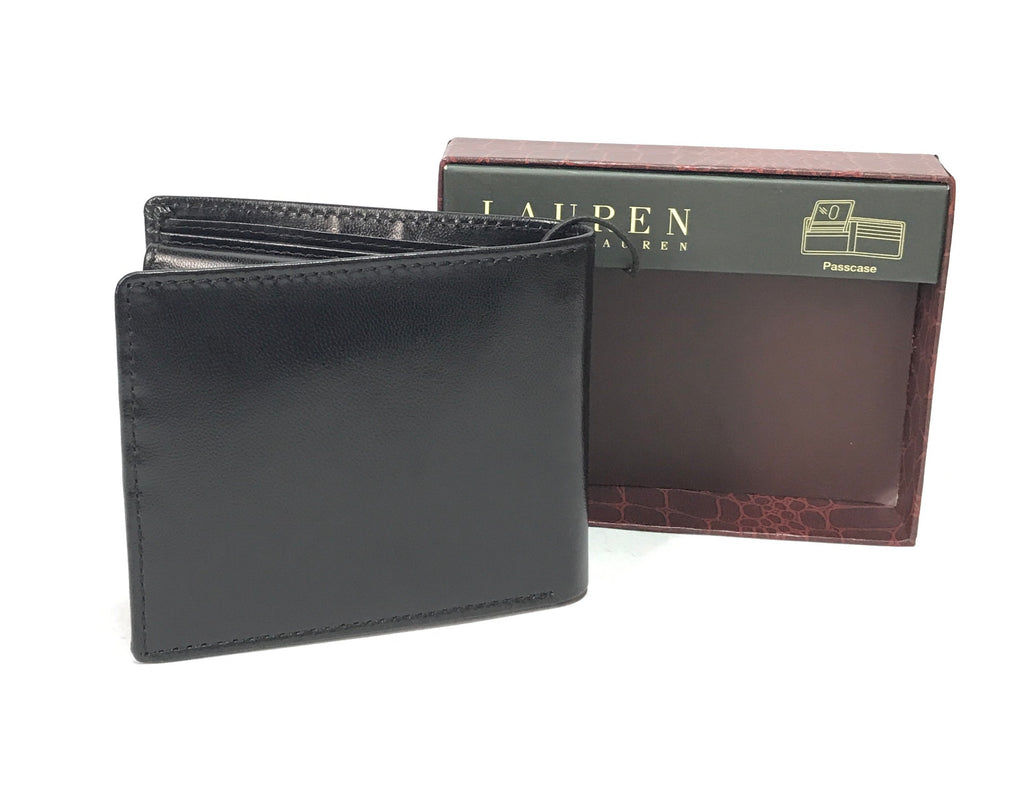 Lauren by ralph lauren burnished leather trifold wallet cheap