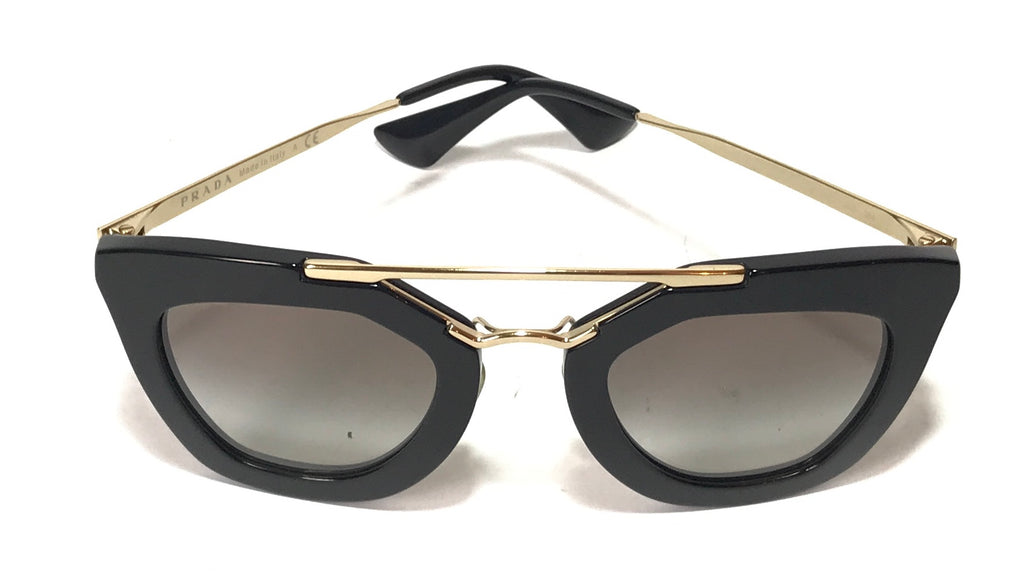 Prada SPR09Q Black Gold Sunglasses Gently Used Secret Stash