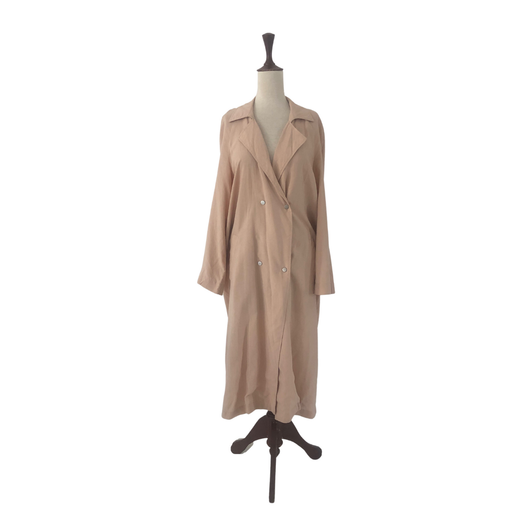 ZARA Beige Long Summer Jacket Brand New