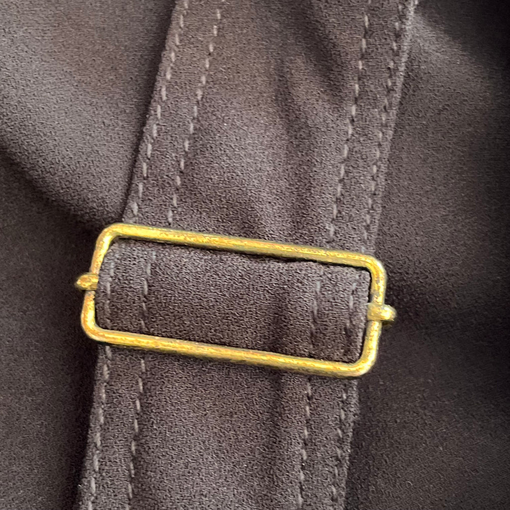Zara Black Gold Button Overalls | Pre Loved |