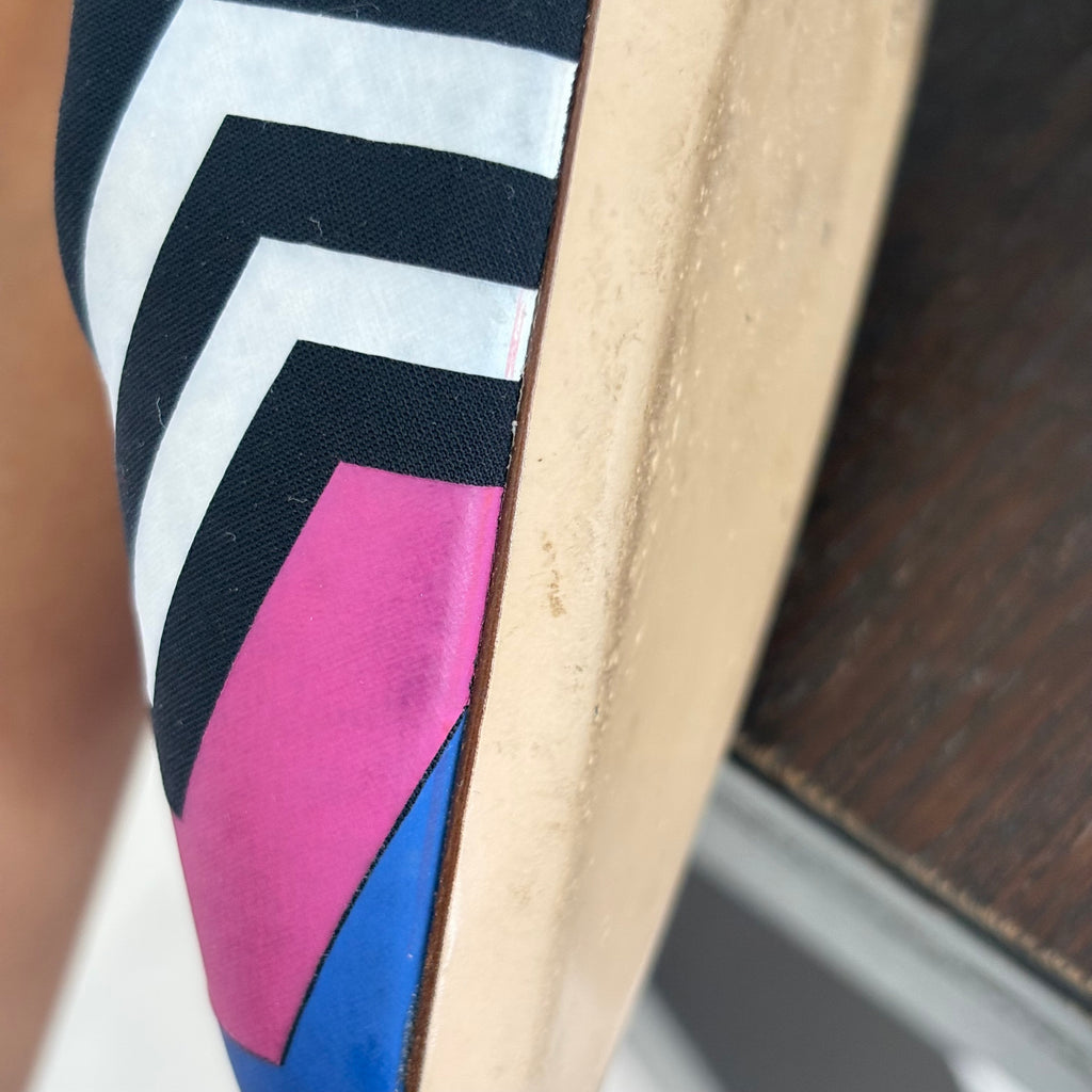 Nicholas Kirkwood Black & White Zig Zag Stripe Heel Pumps | Pre Loved |