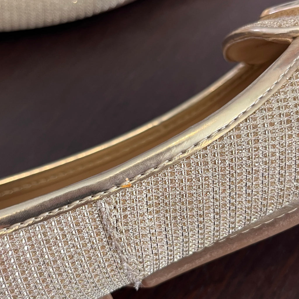 Michael Kors Gold Sparkle Lillie Moccasins Ballet Flats | Pre Loved |