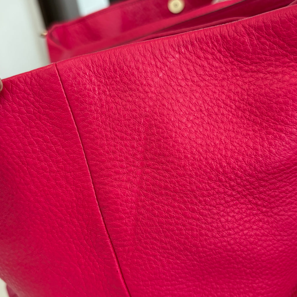 Coach Bag Ruby Pink Madison Leather Small Phoebe Shoulder Bag | Pre Loved |
