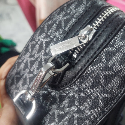 Michael Kors Black Travel Extra-Small Signature Duffel Crossbody Bag | Gently Used |