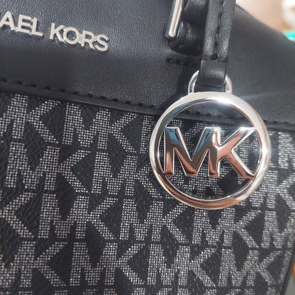 Michael Kors Black Travel Extra-Small Signature Duffel Crossbody Bag | Gently Used |