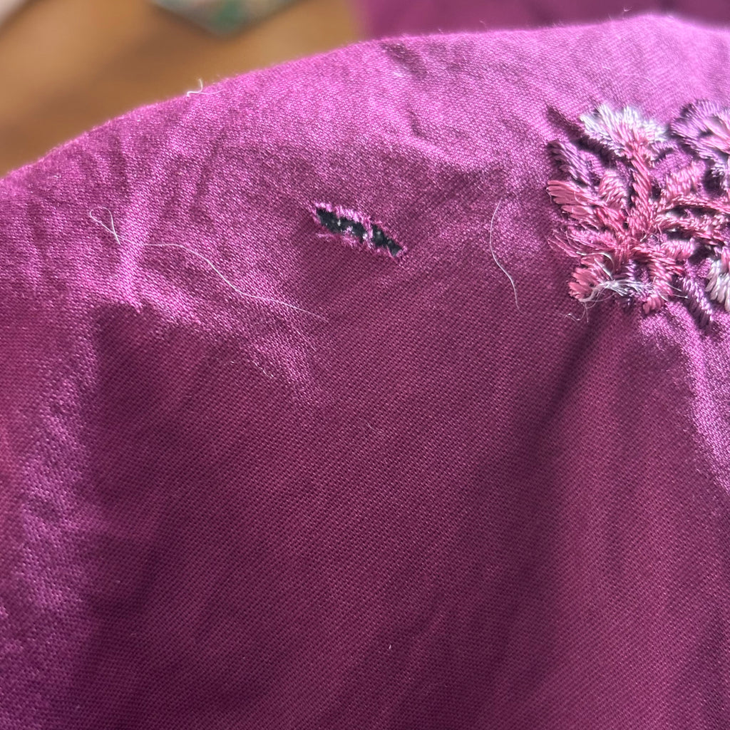 Zaib Purple Embroidered 3 pieces Outfit | Pre Loved |