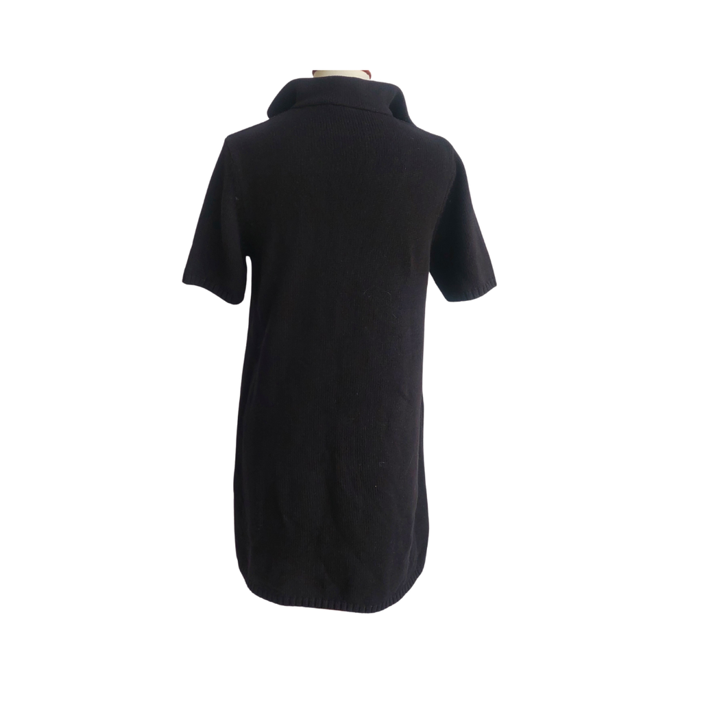 ZARA Black Knit Knee Length Dress | Gently Used |