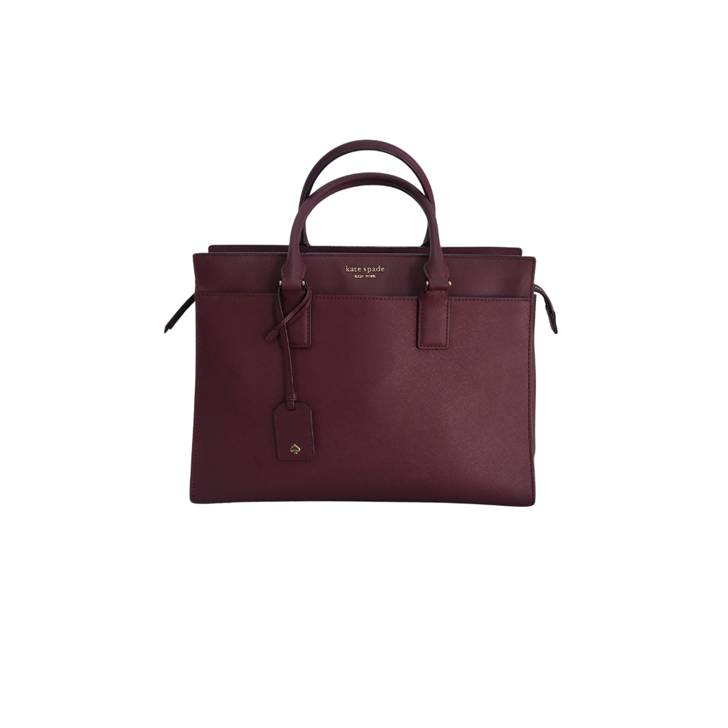 Kate Spade Cherrywood Cameron Leather Satchel Bag | Pre Loved |