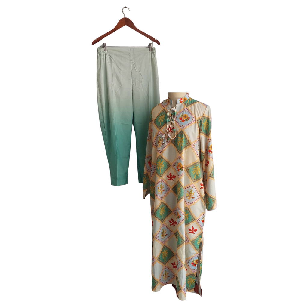 Solid Mykonos Kaftan Co-ord Set | Brand New |