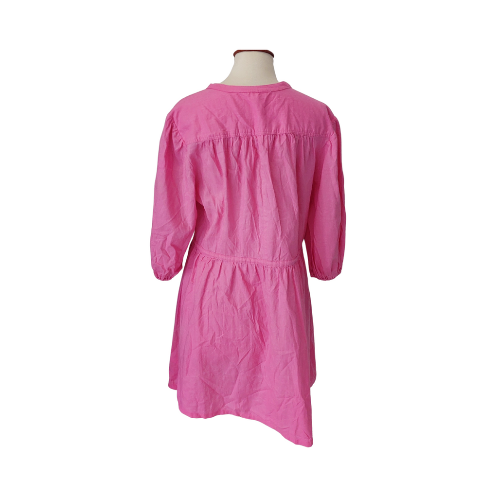H&M Light Pink Linen Short Dress | Like New |