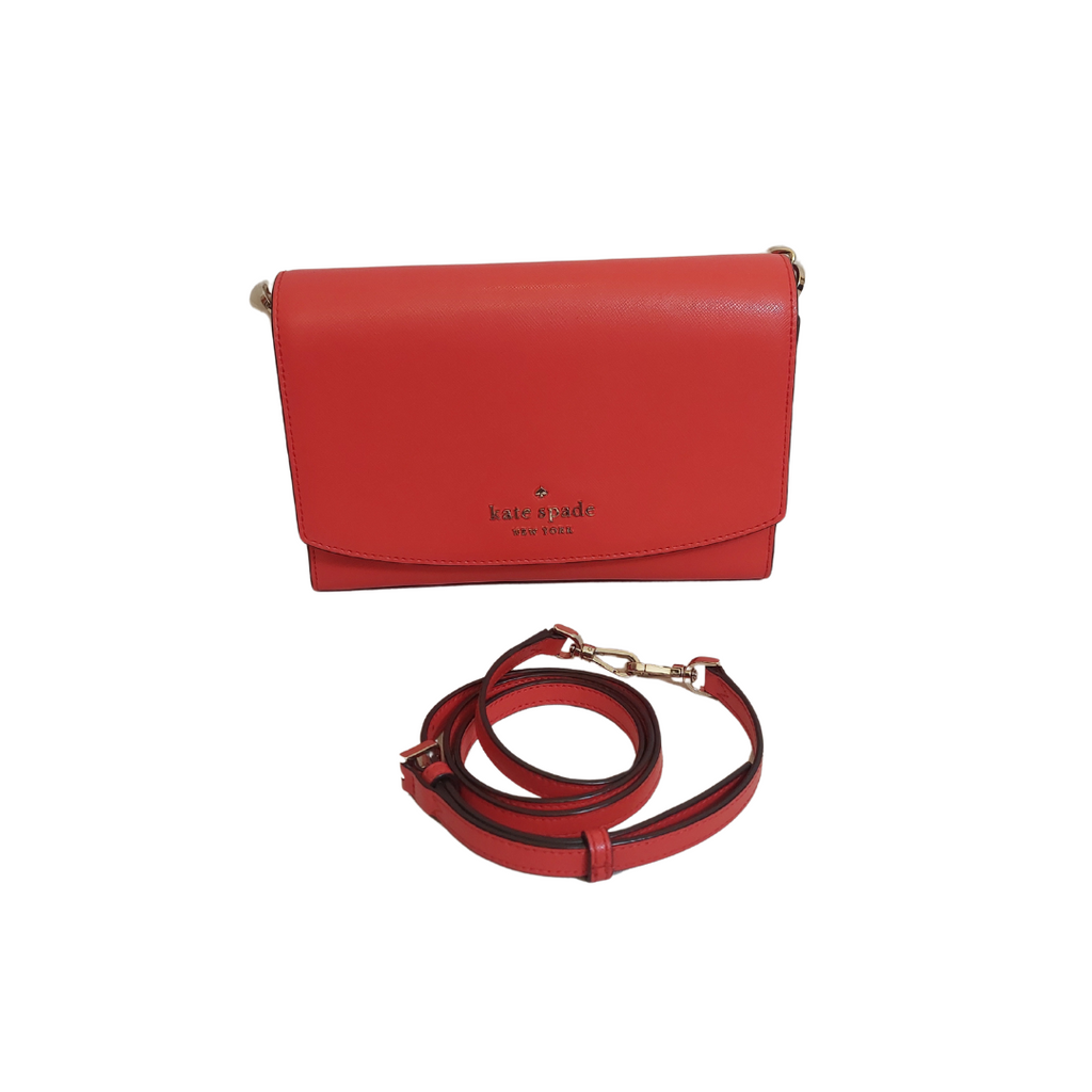 Kate Spade Red Carson Leather Crossbody Bag | Pre Loved |