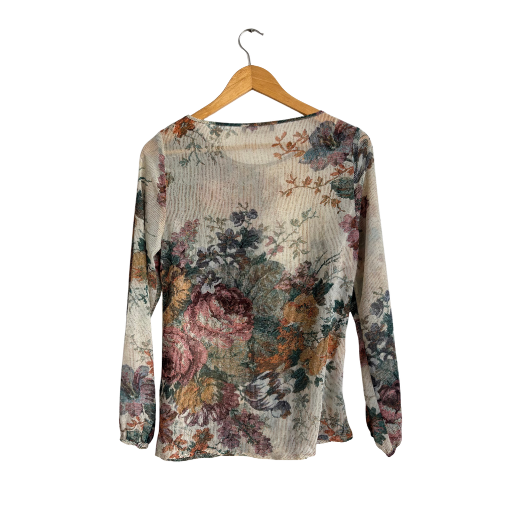 M&S Multicolour Printed Sheer Top | Gently Used |