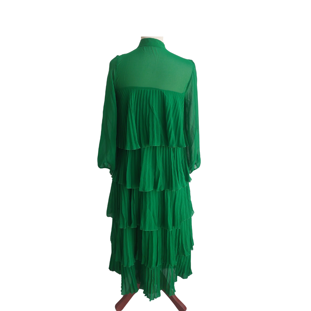Zara Green Frill Long Dress | Gently Used |