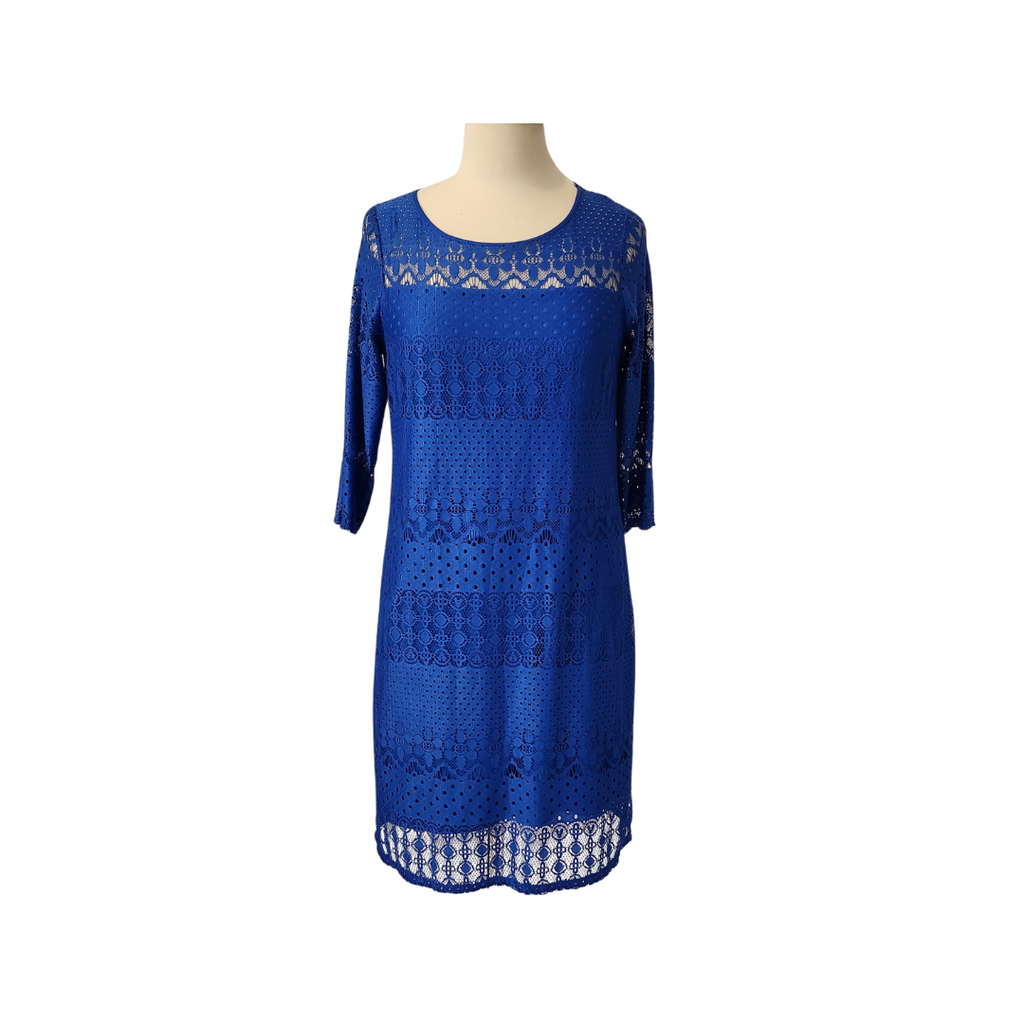The Collection by Debenhams Blue Satin Knee Length Dress | Like New |