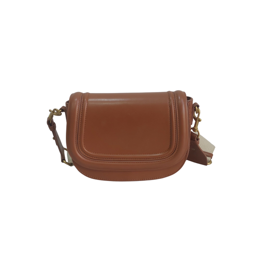 Zara Brown Saddle Crossbody Bag | Pre Loved |